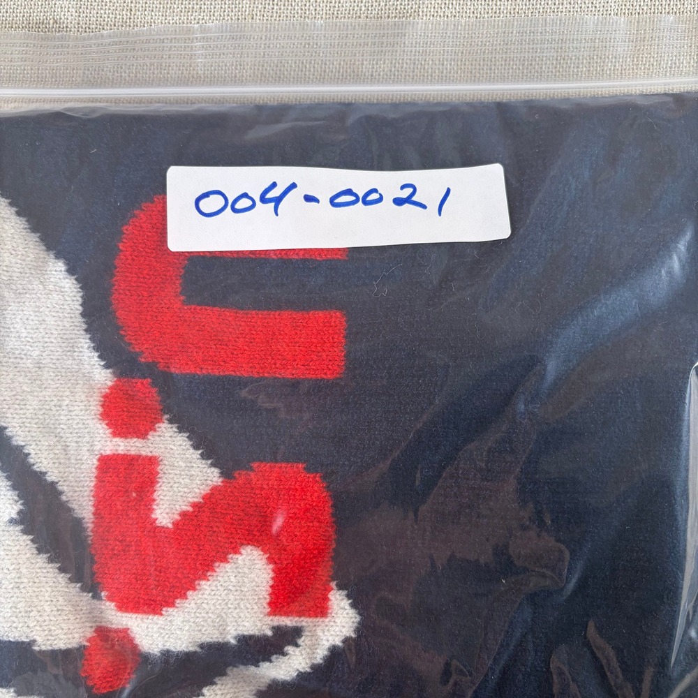 J.Crew U.S. Ski & Snowboard Lambswool Mountain Sweater Navy Red Mens Small 2026 - Picture 9 of 9